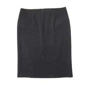 NWT Theory Golda Tailor in Black Suiting Stretch Wool Pencil Skirt 4 $190